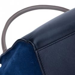 Pre Owned Celine Tricolor Leather and Suede large Trapeze Tote