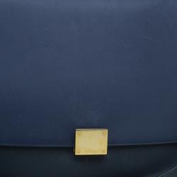 Pre Owned Celine Tri Color Leather Medium Trapeze Bag