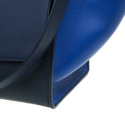 Pre Owned Celine Tri Color Leather Medium Trapeze Bag