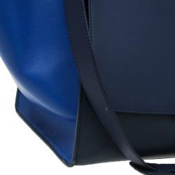 Pre Owned Celine Tri Color Leather Medium Trapeze Bag