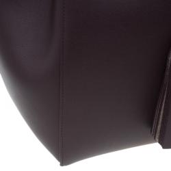 Pre Owned Celine Burgundy Leather Medium Tassel Phantom Cabas Tote