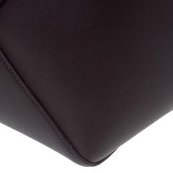 Pre Owned Celine Burgundy Leather Medium Tassel Phantom Cabas Tote