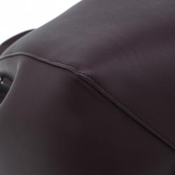 Pre Owned Celine Burgundy Leather Medium Tassel Phantom Cabas Tote