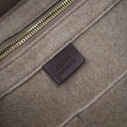 Pre Owned Celine Burgundy Leather Medium Tassel Phantom Cabas Tote