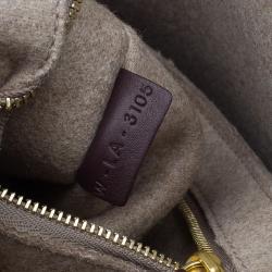 Pre Owned Celine Burgundy Leather Medium Tassel Phantom Cabas Tote