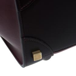 Pre Owned حقيبة سيلين مايكرو لاكيج جلد ثلاثي اللون