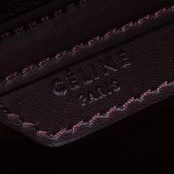 Pre Owned حقيبة سيلين مايكرو لاكيج جلد ثلاثي اللون