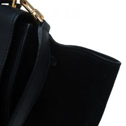 Celine Black Leather Medium Trapeze Bag