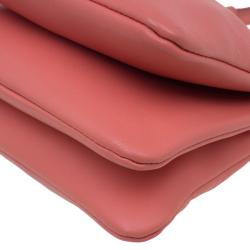 Pre Owned Celine Pink Leather Trio Crossbody Bag