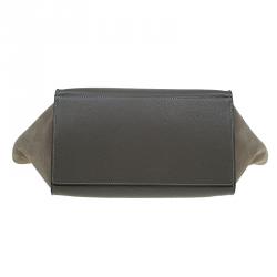 Pre Owned Celine Brown Leather Medium Trapeze Bag