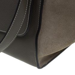 Pre Owned Celine Brown Leather Medium Trapeze Bag