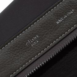 Pre Owned Celine Brown Leather Medium Trapeze Bag