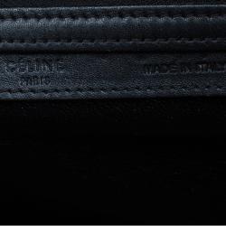 Pre Owned Celine Tri-Color Leather Mini Luggage Tote Bag