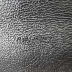 Pre Owned Celine Bordeaux Leather Oversized Zip Clutch Bag