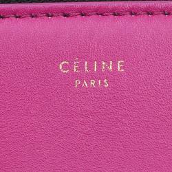 Pre Owned Céline Tricolor Smooth Leather Small Edge Bag
