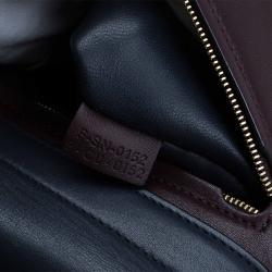 Pre Owned Celine Tri Color Leather/Suede Small Trapeze Bag