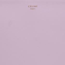 Pre Owned Celine Pink and Orange Leather Duo Cosmetic Pouch