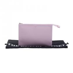 Pre Owned Celine Pink and Orange Leather Duo Cosmetic Pouch