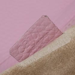 Pre Owned Celine Pink Leather Trim Stitched Satchel