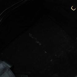 Pre Owned Celine Black Croc Embossed Leather Small Phantom Luggage Tote