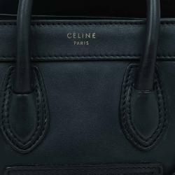 Pre Owned حقيبة يد سيلين لاغدغ نانو جلد زرقاء كحلية