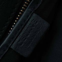 Pre Owned حقيبة يد سيلين لاغدغ نانو جلد زرقاء كحل ية