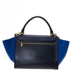Pre Owned Celine Tri Color Leather Medium Trapeze Bag