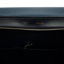 Pre Owned Celine Tri Color Leather Medium Trapeze Bag