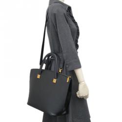 Pre Owned Celine Black Leather Top Handle Bag