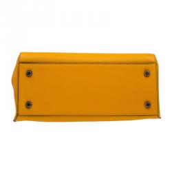 Pre Owned حقيبة سيلين إيدج جلد أصفر صغيرة