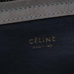 Pre Owned Celine Grey Croc Embossed Leather Large Phantom Luggage Tote