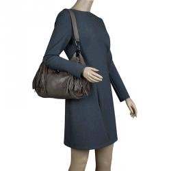 Celine Sage Green Leather Dimitri Hobo