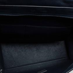 Pre Owned Celine Navy Blue Leather and Suede Medium Trapeze Bag