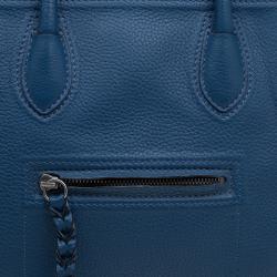 Pre Owned حقيبة لاغيج سيلين ميني فانتوم جلد أزرق محبب