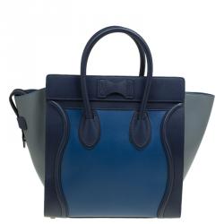 Pre Owned حقيبة يد سيلين لاغدغ ميني جلد ثلاثية اللون