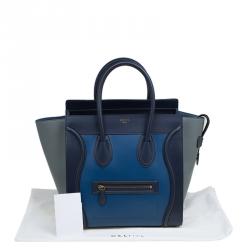 Pre Owned حقيبة يد سيلين لاغدغ ميني جلد ثلاثية اللون