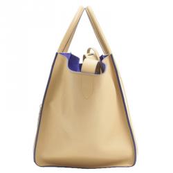 Pre Owned Celine Beige Leather Phantom Luggage Tote