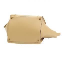 Pre Owned Celine Beige Leather Phantom Luggage Tote