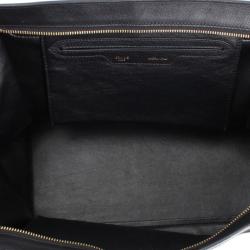 Pre Owned Celine Bicolor Canvas and Leather Trapeze Bag