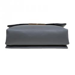 Pre Owned Celine Grey Leather Blade Shoulder Bag