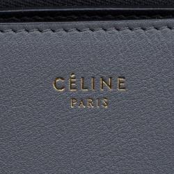 Pre Owned Celine Grey Leather Blade Shoulder Bag