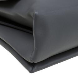 Pre Owned Celine Grey Leather Blade Shoulder Bag