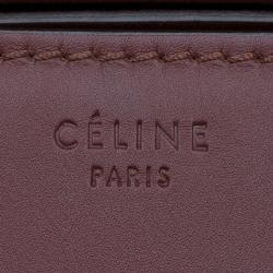 مملوكة مسبقًا حقيبة يد سيلين لاغدغ فينتوم صغيرة جلد عنابية