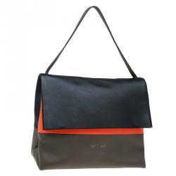 Pre Owned Celine Tri Color Leather All Soft Bag