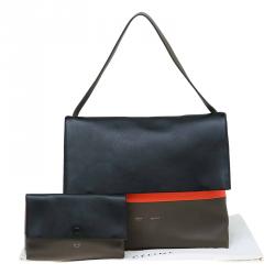 Pre Owned Celine Tri Color Leather All Soft Bag
