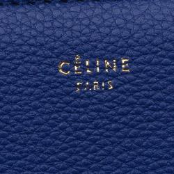 Celine Indigo Leather Small Edge Bag