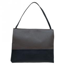 Pre Owned Celine Tri Color Leather and Suede All Soft Shoulder Bag