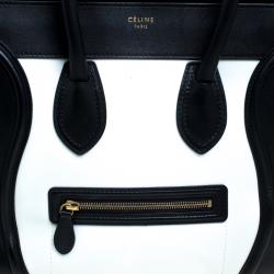 مملوكة مسبقًا Celine Tri Color Suede and Leather Mini Luggage Tote