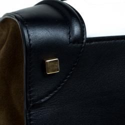 مملوكة مسبقًا Celine Tri Color Suede and Leather Mini Luggage Tote