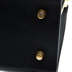 Pre Owned Celine Black Leather Boxy Tote